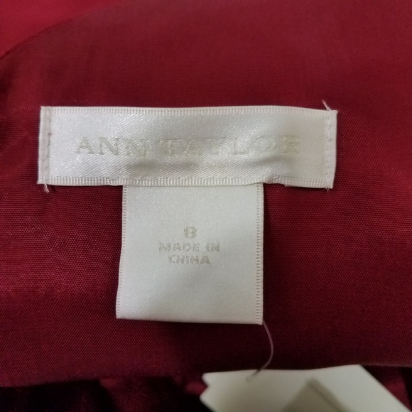 Ann Taylor Aline Red Silk Dress 8 NEW - Picture 5 of 13